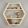 Hanah Home Raf328 Estantería de Madera Natural